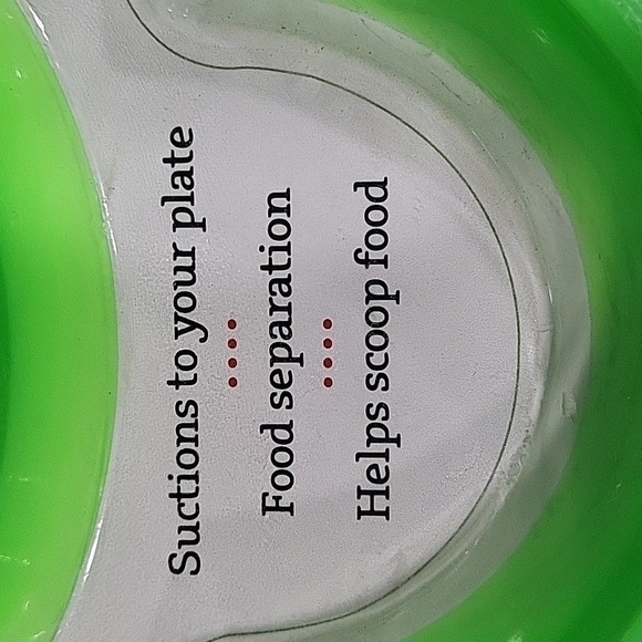 NWT Plate Divider 2 PACK Green - Food Separator - Food Safe Silicone - Picture 2 of 9